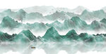 水墨意境山水画