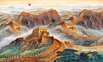 长城背景画