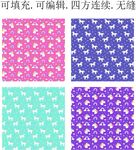 马年图案  独角兽  卡通小马