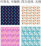 卡通印花 趣味卡通动物  贴纸