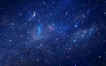 蓝色星空图