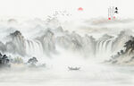 意境水墨山水