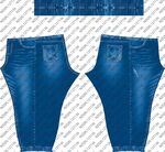 蓝色牛仔裤款式设计图