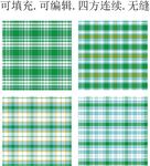 绿色格子图案   春夏格子面料