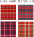 苏格兰面料 红色格子图案