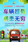 车辆超载危害宣传海报