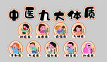 中医九种体质图示