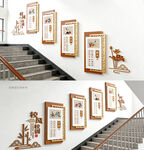 校园楼梯文化墙