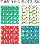 圣诞节装饰图案  卡通圣诞节