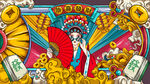 棋牌室京剧风插画中的华丽扮相