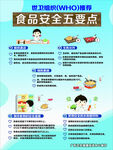 食品安全五要点宣传海报