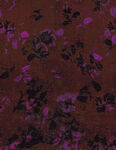深棕底紫色花卉图案布料