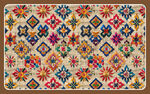 多彩几何图案民族风地毯