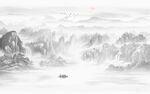 新中式水墨山水画