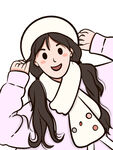 冬日甜美女孩温暖穿搭