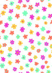 多彩小花无缝图案背景