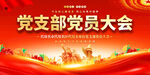 党支部党员大会背景