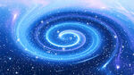 蓝色唯美旋涡星空
