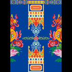 传统中式龙凤图案装饰画