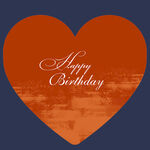 高级橙生日背景