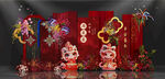 蛇年新中式效果图素材宝宝宴