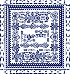 中式蓝白传统花纹图案