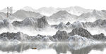 水墨山水抽象画