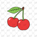 樱桃插画