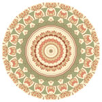 圆形古典高档矢量花纹