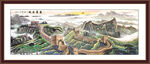 大气万里长城山水画