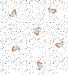 猫咪图案白色背景装饰图