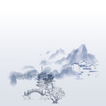 水墨山水意境图