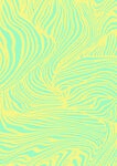 清新黄绿波浪纹理背景