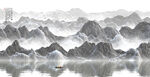 水墨山水抽象画