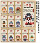 十二生肖海报展板挂画宣传文化墙
