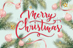 圣诞快乐装饰图 圣诞海报图 