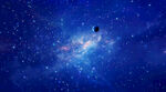 蓝色宇宙星空背景图