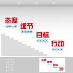 企业励志楼梯文化墙