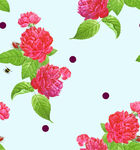 花卉图案背景  清新浪漫