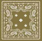 复古风佩斯利花纹方巾图案