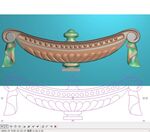 石雕外墙洋花壁炉雕花精雕图灰度