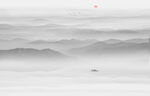 万重山水墨画