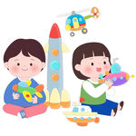 孩子飞机火箭游艇船直升机玩具