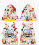 花卉图案儿童连衣裙套装