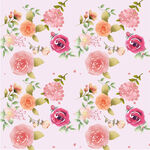 粉色花卉印染纺织品图案背景