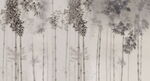 中式水墨竹子背景图