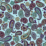 多彩佩斯利花纹图案