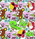 卡通动物图案背景