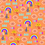 多彩卡通图案背景