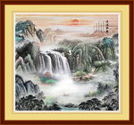 巨幅山水画